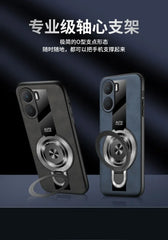 Case for Xiaomi Poco X7 pro magnetic ring holder luxury silicone sheepskin leather plexiglass Pu premium shockproof back cover