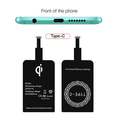 Wireless Charger Receiver Phone Charger Coil USB-C For iPhone 5 5s 6 6s 7 7 Plus Xiaomi Samsung Micro USB Type C Fast Receptor