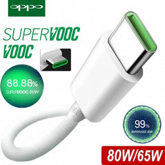 كابل OPPO الأصلي USB Type C Super Vooc سلك شحن سريع OPPO Find X5 X6 X3 Pro N2 Flip Reno10 8 7 6 Pro A77 A78 A98