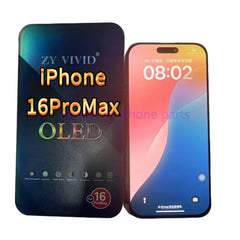 شاشة OLED لهاتف iPhone 16 Pro Max LCD مع محول رقمي بديل وإصلاح Pantalla 120HZ