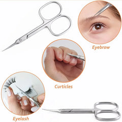 1PC Stainless Steel Dead Skin Scissors Sharp-Nosed Scissors Russian Eagle Hook Dead Skin Scissors Manicure Dead Skin Tools