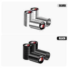 4Pcs Car Styling 3D Metal Wheel Tire Valve Caps Rim Accessories For Toyota RAV4 C-HR Camry Yaris Prius TRD GR Highlander Crown