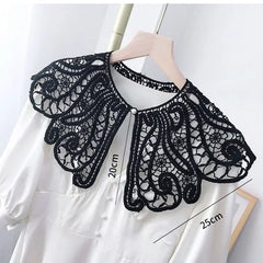 Women Shrugs Lace Hollow Out Female Summer Casual All-match Shawls Simple Scarf-collar Sleeveless Knitted Tops Korean Style Chic