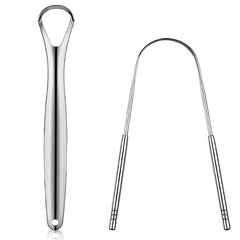 1pcs/2pcs/3pcs Metal Tongue Scraper Cleaner for Adults & Kids, Portable Stainless Steel Tongue Scrapers Brushes for Removing