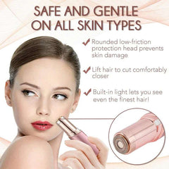 2024 New Epilator Face Hair Removal Lipstick Shaver USB Electric Eyebrow Trimmer Women's Hair Remover Mini Shaver epilator