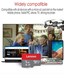 بطاقة ذاكرة فلاش SD 1TB Micro TF Mini SD بسعة 256GB 512GB 128gb 64GB TF للهواتف/الكمبيوتر/الكاميرات شحن مباشر