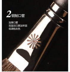 Piccasso Grey Makeup Brush FB18 Round Foundation Brush Soft Fiber Hair Solid Wood Professional Foundation Brush Grooming Brush