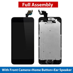 Full Set LCD For iPhone 6 A1586 Display Touch Screen Digitizer Full Assembly 6G Ecran Replacement With Home Button Front Camera