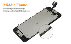 Full Set LCD For iPhone 6 A1586 Display Touch Screen Digitizer Full Assembly 6G Ecran Replacement With Home Button Front Camera