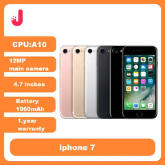هاتف iPhone 7 مفتوح LTE 32/128GB/256GB IOS 10 كاميرا 12.0 ميجابكسل 4G رباعي النواة بصمة إصبع 12 ميجابكسل 2910 مللي أمبير هاتف محمول iphone7