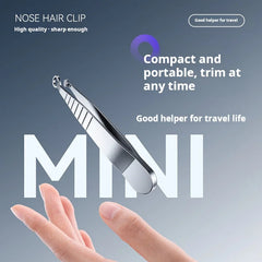 1Pc Stainless Steel Manual Round Head Nose Hair Clip Travel Portable Sharp Nose Hair Cleaning Tool