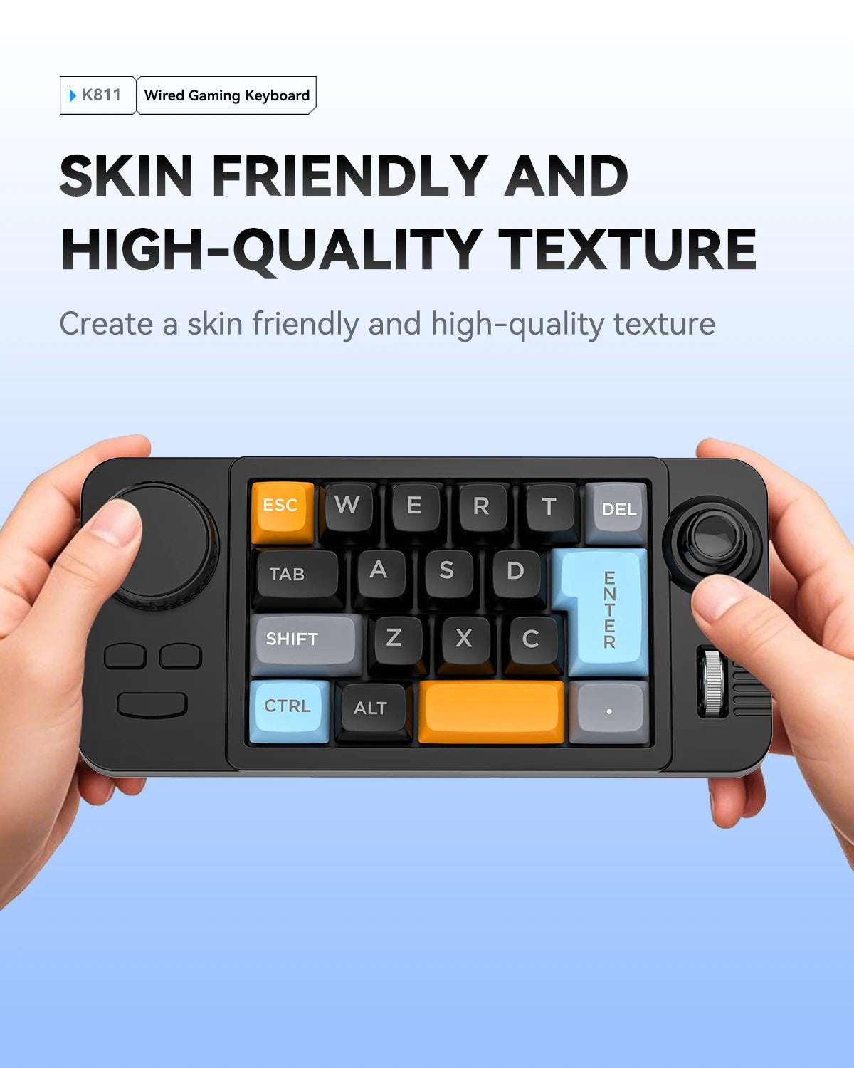 Hot Swap Wired Mechanical Keyboard with Volume Scroll Jostic 19Keys Programmer Keypad for Computer Laptop