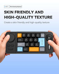 Hot Swap Wired Mechanical Keyboard with Volume Scroll Jostic 19Keys Programmer Keypad for Computer Laptop