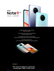 هاتف Xiaomi Redmi Note 9 Pro 5G الذكي العالمي الثابت 6.67 بوصة 108 ميجابكسل 4820 مللي أمبير Qualcomm Snapdragon 750G هاتف مستعمل
