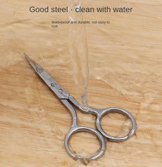 1pc European-style Makeup Scissors 9CM Compact Stainless Steel Small Professional Eyebrow Nose Hair Cut Manicure Nail Tools