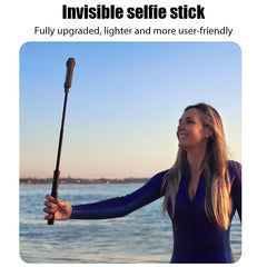 عصا سيلفي غير مرئية مصنوعة من ألياف الكربون بطول 1.2 متر لكاميرا Insta360 X3/X2/لكاميرا DJI Action 3/GoPro