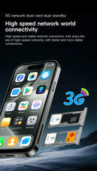 WORLD PREMIER SOYES ONEMYTH  Mini SmartPhone 16Pro 4.0" Android 10, Dual SIM, 2000mAh, 5MP Camera, 2GB+16GB, Face Unlock
