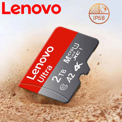 بطاقة ذاكرة Micro SD أصلية من لينوفو بسعة 2 تيرابايت و1 تيرابايت و512 جيجابايت وبطاقة ذاكرة عالية السرعة بسعة 256 جيجابايت و128 جيجابايت وبطاقة TF لمعدات الطائرات بدون طيار والصوت وأجهزة الكمبيوتر الشخصية