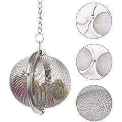 1 Pc Stainless Steel Tea Ball, 2.04 Inch Mesh Tea Infuser Strainers Premium Tea Filter Tea Interval Diffuser For Loose Leaf Tea A