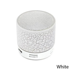 مكبر صوت بلوتوث صغير لاسلكي مكبر صوت Crack LED بطاقة TF USB مضخم صوت محمول MP3 صوت مكبر صوت لاسلكي للهواتف الذكية