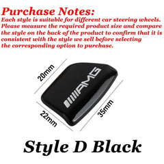 ABS Car Steering Wheel Emblem Sticker Interior Badge Decoration for Mercedes Benz W205 W168 W108 AMG W176 W204 W212 GLC CLA GLA