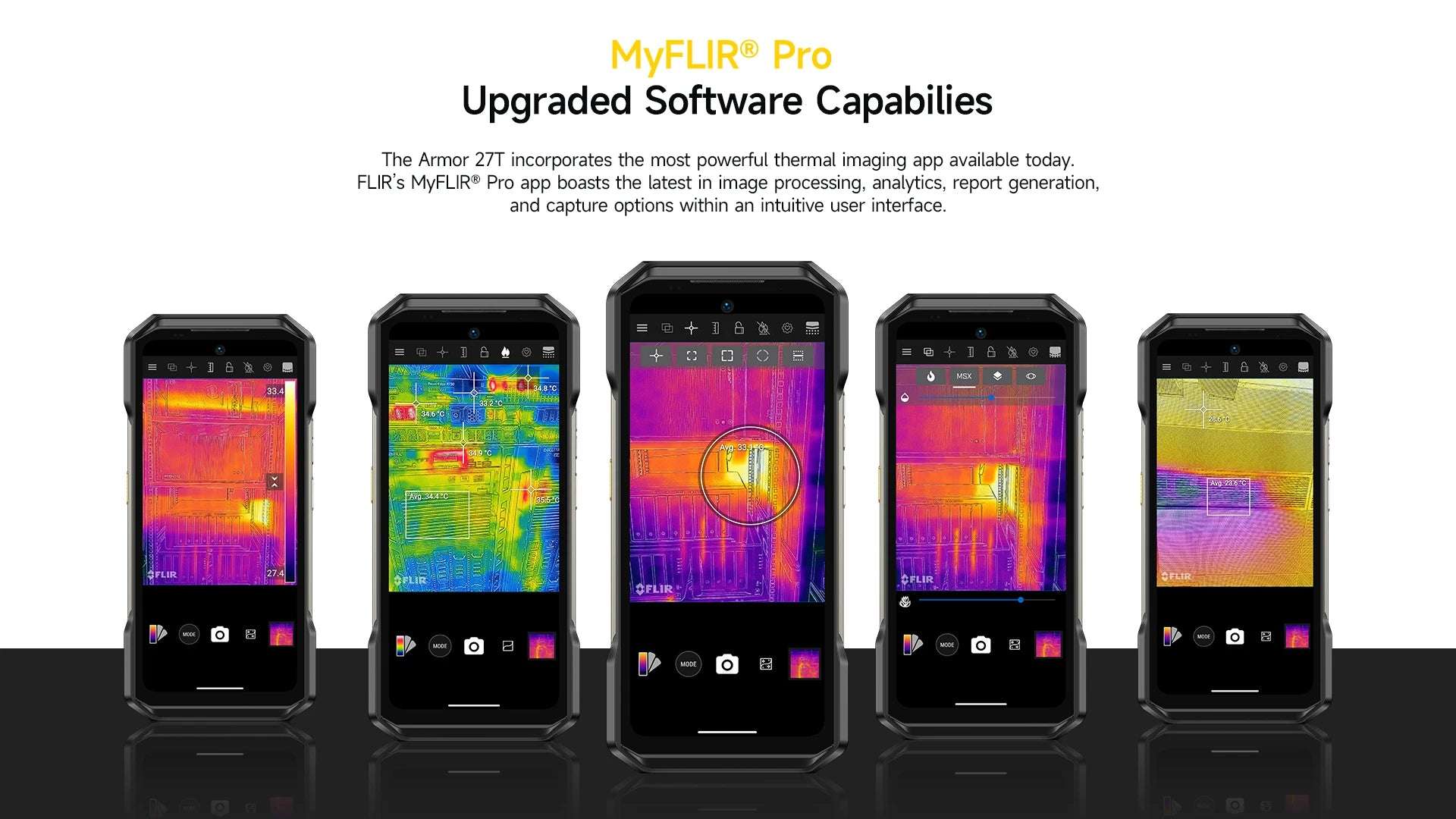 Ulefone Armor 27T 4G THERMAL BY FLIR® Rugged Phone 10600mAh Up to 24GB+256GB  6.78"FHD 120Hz Night Vision Android 14 Smartphone