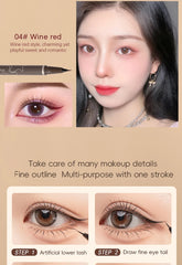 Smooth Very Fine Eyeliner Pen Longacting Quickdrying Waterproof Eyeliner Pen Suitable For Beginners Girls Holiday Gifts