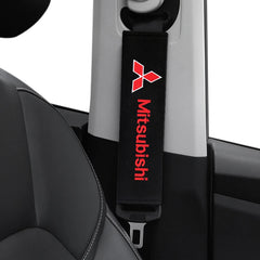 2Pcs/Set Car Styling Seat Belt Pad For Mitsubishi Lancer Asx Outlander Pajero l200 Galant Seat belt Cover Car Accessories