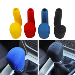 Gear Head Shift knob Cover Car Hand Brake Covers Handbrake Grips Gear Shift Collars Durable Silicone Interior Accessories