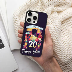 Diogo Jota Soccer Football Phone Case For iPhone 15 Pro TPU Shockproof Phone Cover