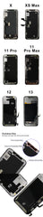 GX OLED For iPhone X LCD XS Max Display 3D Touch Screen Digitizer Assembly For iPhone XR 11 Pro 12 Pro Max Display 12 Mini 13