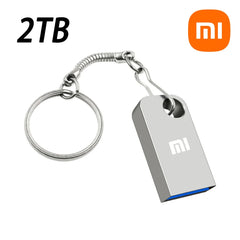 محرك أقراص فلاش صغير من شاومي بسعة 2 تيرابايت، USB 3.0، نقل فائق السرعة، قرص معدني، محرك أقراص USB من النوع C، قرص مقاوم للماء، SSD U Drive
