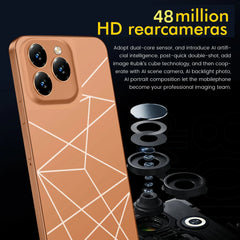 Global Version I16 Pro Max Smartphone Android,6.8'',12GB RAM 512GB ROM,Dual SIM,Mobile phones,Google Play Store,24+48MP,6800mAh