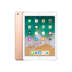 جهاز Apple iPad 9.7 بوصة الأصلي غير مقفل، إصدار 2018، الجيل السادس، واي فاي + خلوي، سعة تخزين 32 جيجابايت، شاشة 9.7 بوصة، معالج A10 Fusion، شاشة IPS LCD، نظام التشغيل iOS 11.3، جهاز لوحي جديد بنسبة 95%