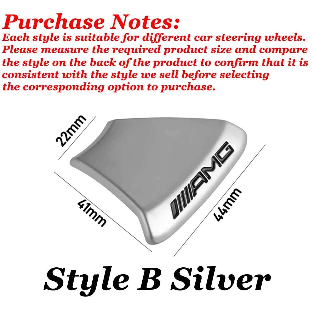 ABS Car Steering Wheel Emblem Sticker Interior Badge Decoration for Mercedes Benz W205 W168 W108 AMG W176 W204 W212 GLC CLA GLA
