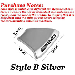 ABS Car Steering Wheel Emblem Sticker Interior Badge Decoration for Mercedes Benz W205 W168 W108 AMG W176 W204 W212 GLC CLA GLA