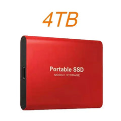 New Portable Hard Drive 1TB 2TB 4TB Solid Disk High Speed External Hard Disk USB3.1 Type-C Solid State Drive for PC/Phone/Loptop