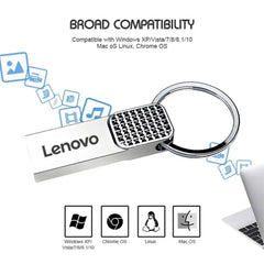 محرك أقراص USB فلاش 3.0 أصلي من لينوفو بسعة 2 تيرابايت وذاكرة تخزين عالية السرعة بسعة 1 تيرابايت و512 جيجابايت للكمبيوتر الشخصي