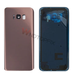 For Samsung Galaxy S8 G950F Back Battery Cover Door Rear Glass Housing Case For Samsung S8 Plus G955F Battery Cover With Lens