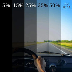 50x3m Car Windshield Sun Visor Strip Tint Film Front Glass VLT 1%-50% Sun Shade Window Film Decal Car UV Protector Foils Stickes