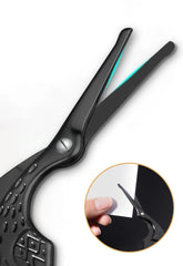 Facial Hair Scissors Rounded Professional Stainless Steel Mustache Nose Hair Beard Eyebrows Eyelashes Trimming Clippers