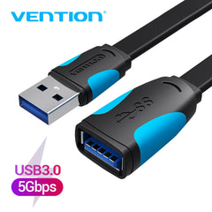 كابل تمديد Vention USB 3.0 ذكر إلى أنثى كابل تمديد USB 3.0 عالي السرعة ممتد لأجهزة الكمبيوتر المحمولة كابل تمديد USB 2.0
