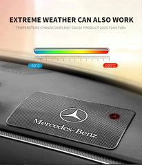 Car Dashboard Phone Glasses Non-Slip Silicone Pad Waterproof Sticky Mat For Mercedes Benz Exclusive AMG W108 W124 W126 W140 W168