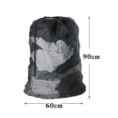 Large Size Laundry Mesh Bag Solid Color Drawstring Laundry Bag Anti-snagging Anti-deformation Mesh Clothes Washing Bag 60x90cm