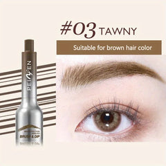 1 PC 3D Eyebrow Gel Dyeing Cream with Brush Long-lasting Air-cushion Dye Brows Tint Long-lasting Natural Makeup Eyebrow Enhancer