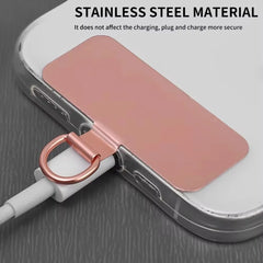 1/4 pcs Universal Metal Phone Lanyard Gasket Patch Durable Ultra Thin Mobile Phone Sling Rope Card Clip Strap Hang Cord Tab