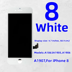 AAAAA++++ LCD Screen For iPhone 8 A1863 A1905 A1906 LCD Display With 3D Touch Screen Digitizer For iPhone 8 LCD Replacement
