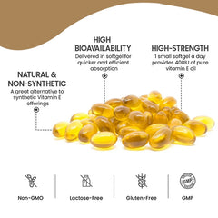 Vitamin E Capsules Improve Rough Skin Care Increase Immune System Supplement
