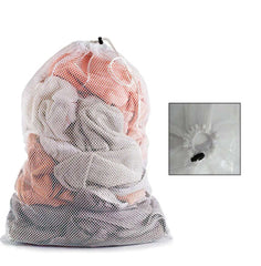 Large Size Laundry Mesh Bag Solid Color Drawstring Laundry Bag Anti-snagging Anti-deformation Mesh Clothes Washing Bag 60x90cm