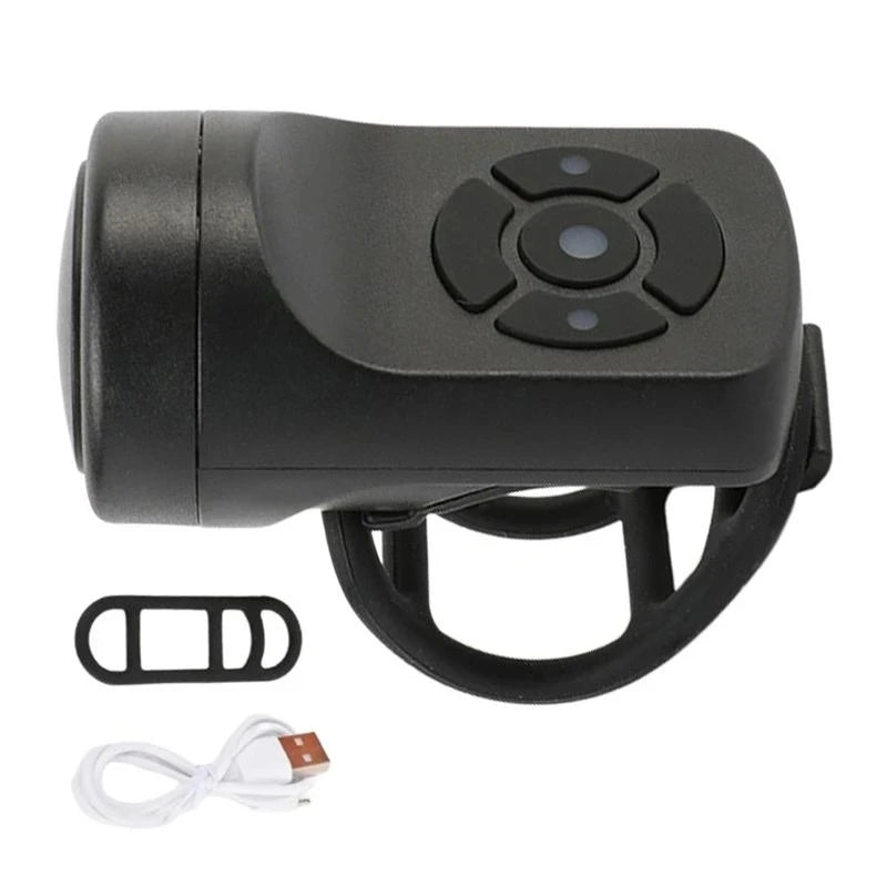 Bicycle Horn Electric Bike Bell 120DB Waterproof Bike Horn USB Rechargeable MTB Road Cycling Bicycle Alarm Horn Bike Accessories